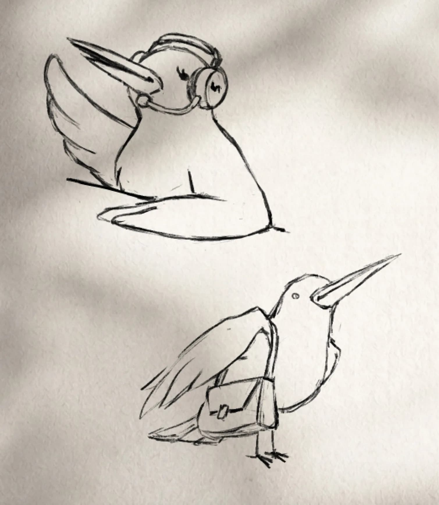 Exploraciones iniciales del diseño de la mascota de Boost