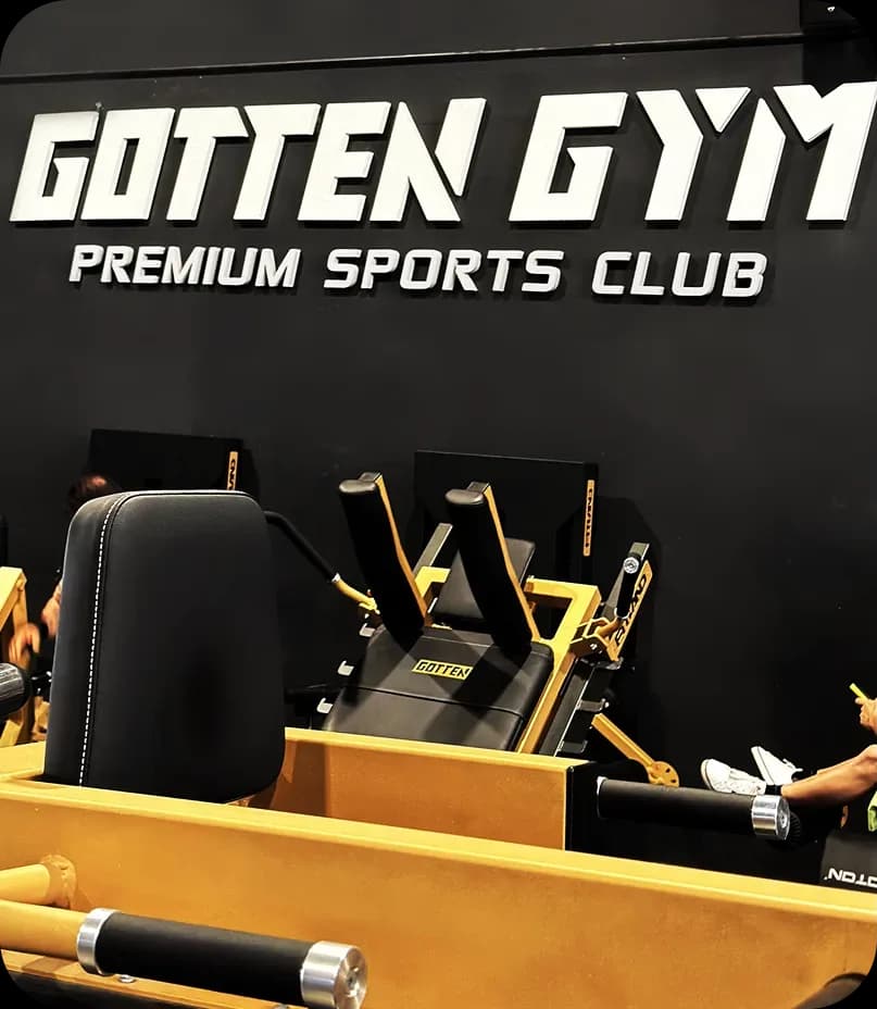 Gotten Gym identity applied to interior signage