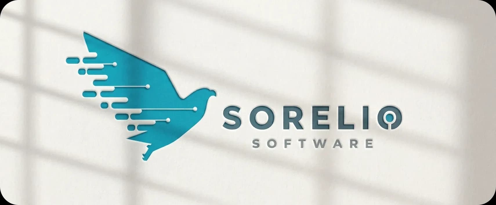 Sorelio logo featuring an eagle formed from lines and nodes suggesting digital connections